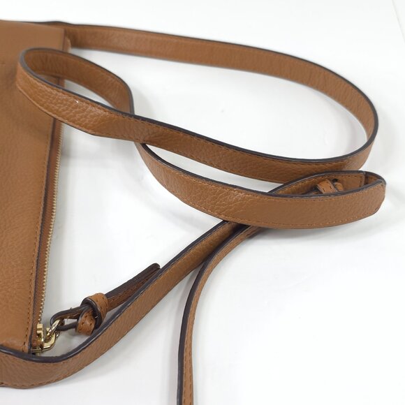 MICHAEL KORS SMALL TOP ZIP SMALL CROSSBODY BAG IN TAN BROWN PEBBLED LEATHER *VGC - Picture 13 of 16
